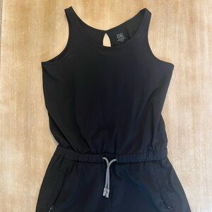 Athleta Girl Black One piece Jump Suit Size 12 Girls